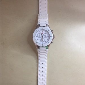 Like-new White Michele Jelly Watch